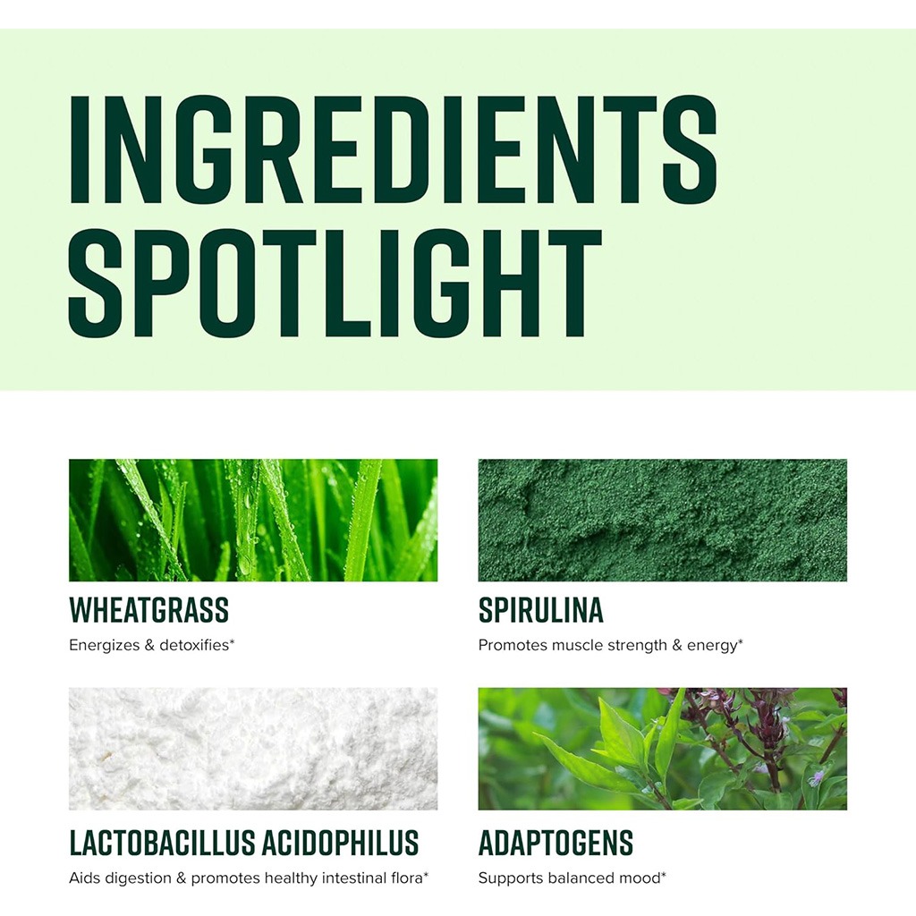 Vibrant Health Green Vibrance +25 Billion Probiotics Plant Based Super Food Powder 660g