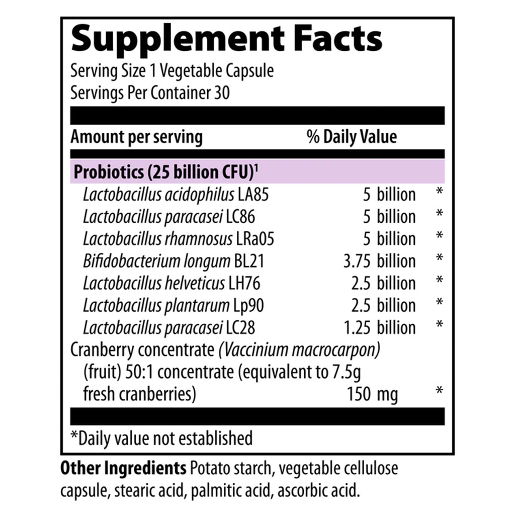 Vibrant Health U.T Probiotic Vegetarian Capsules for Urinary Health, Pack of 30's