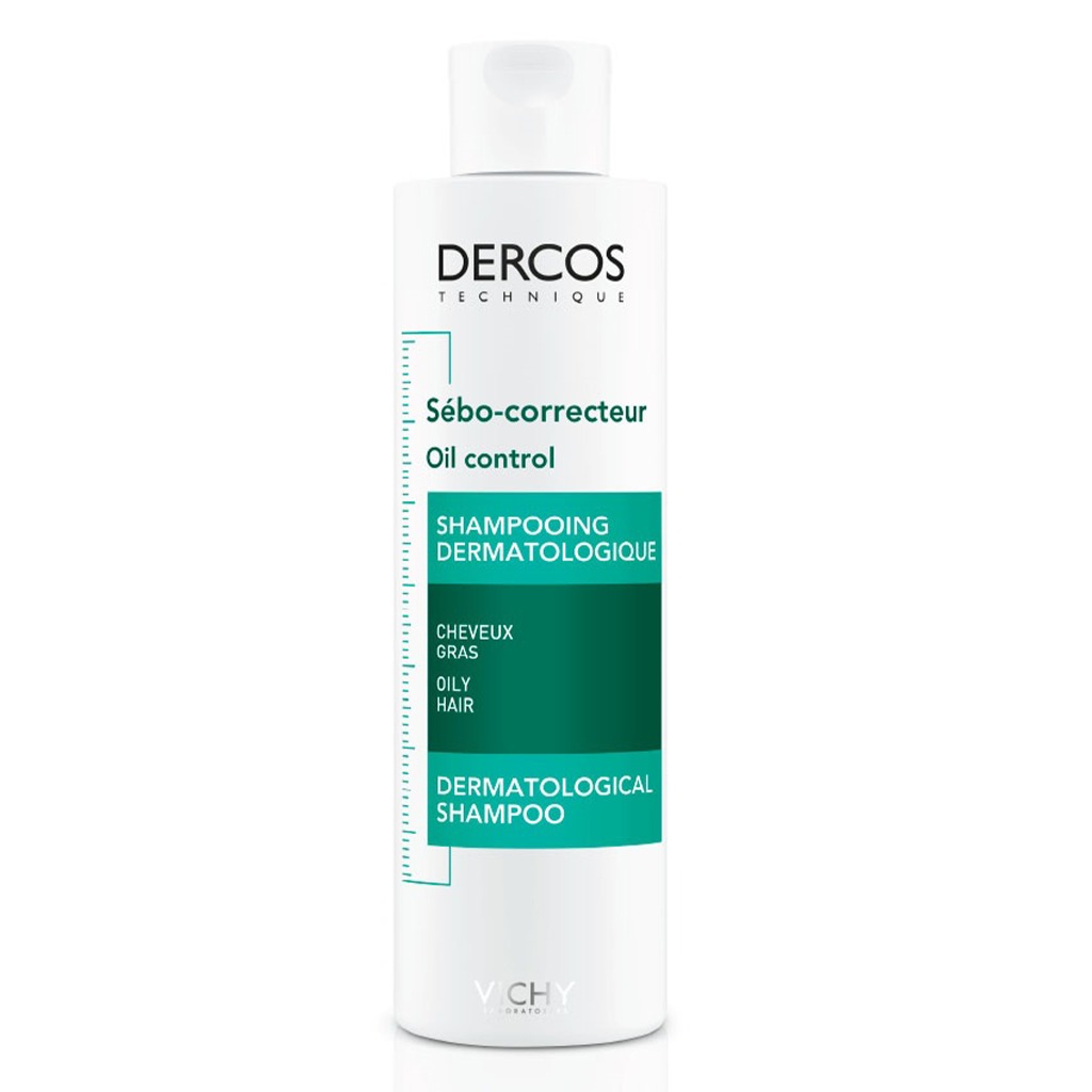 Vichy Dercos Oil Control Paraben-Free Shampoo For Oil Scalp and Hair 200ml