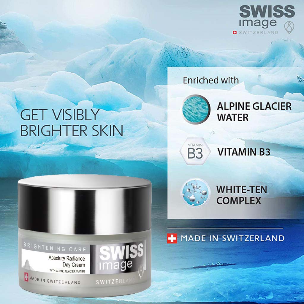 Swiss Image Radiance & Glow Skincare Set of Absolute Radiance Brightening Face Wash 200ml + Brightening Day Cream 50ml PROMO PACK