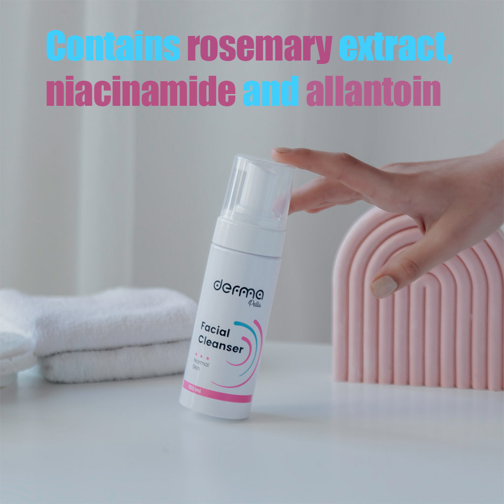 Derma Pella Facial Cleanser With Rosemary Extract For Normal Skin 150ml