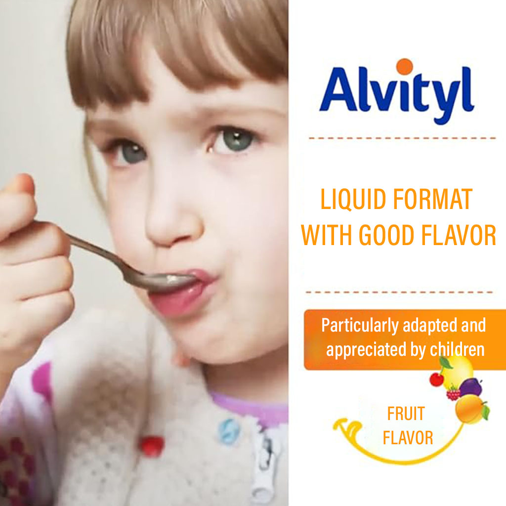Alvityl Vitality Kids Multivitamin Syrup Fruit Flavor For Energy Boost 150ml 