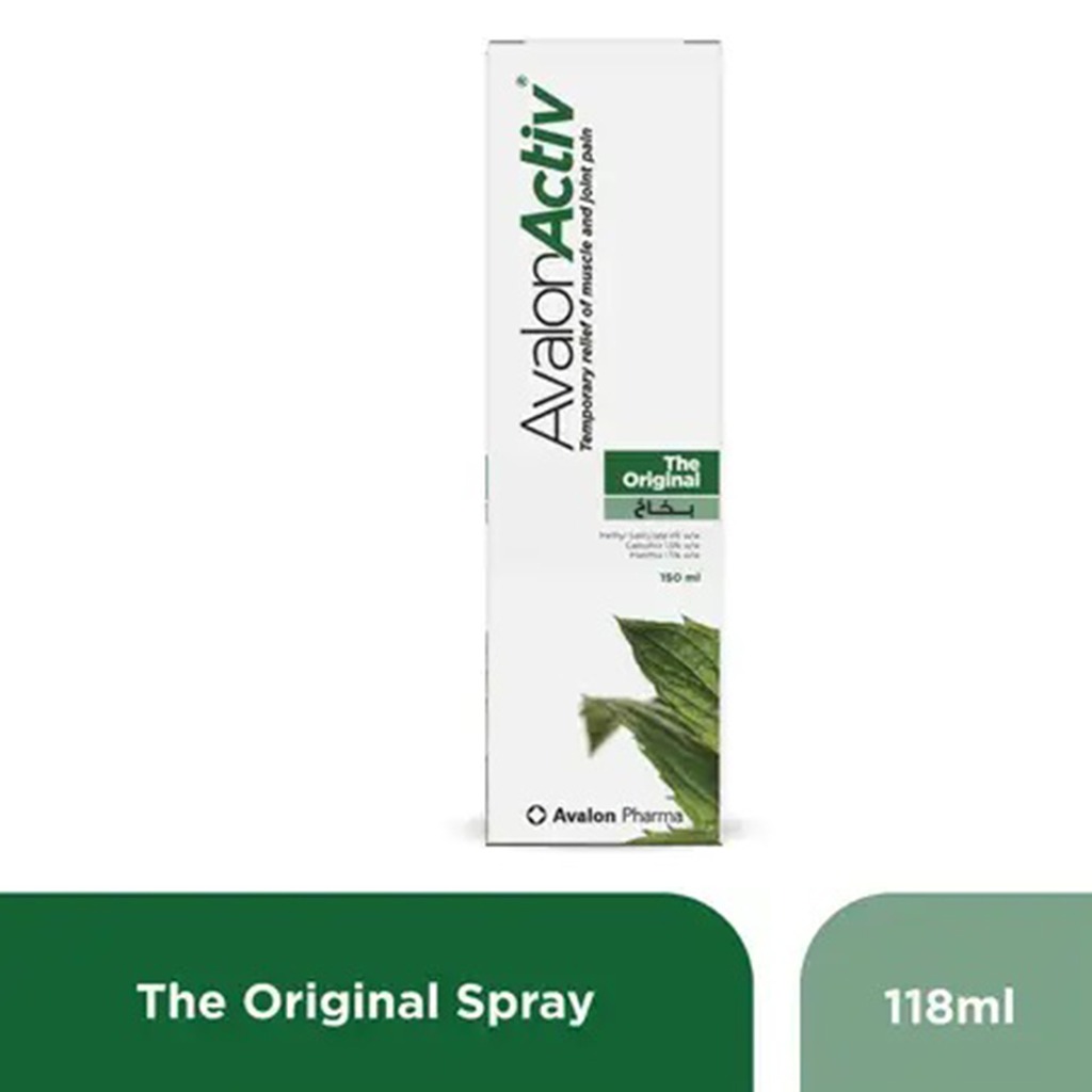 Avalon Activ The Original Spray For Muscle & Joint Pain Relief 118ml