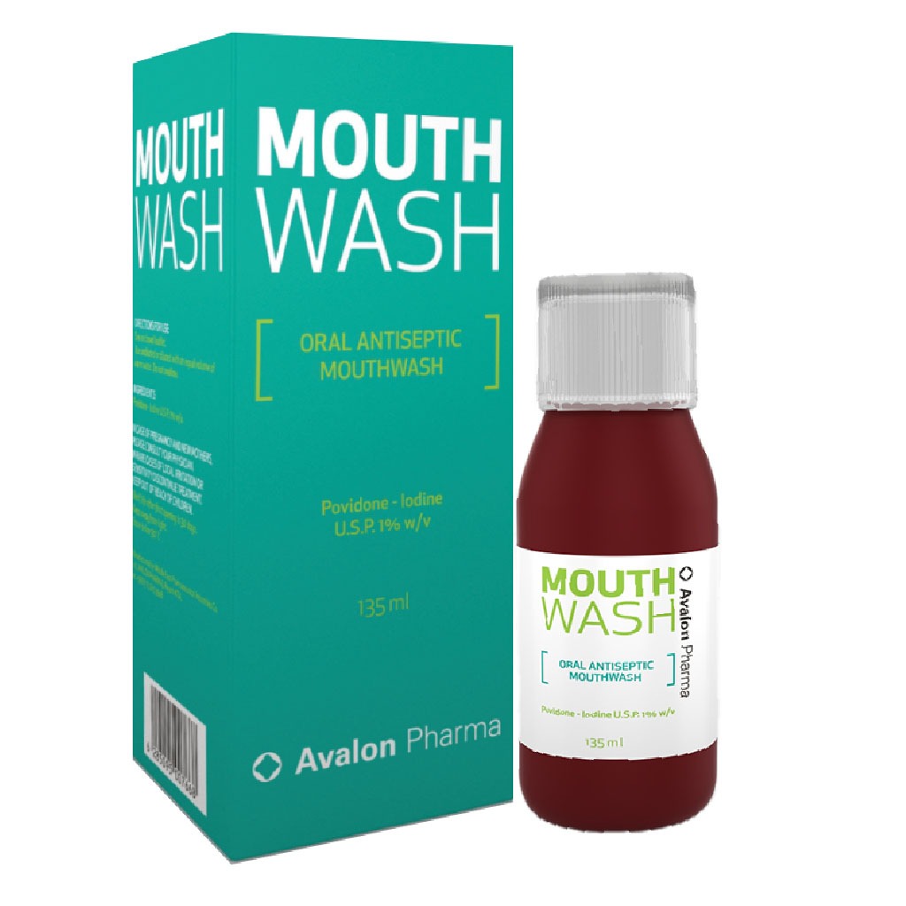 Avalon Povidone Iodine 1% Oral Antiseptic Mouth Wash 135ml