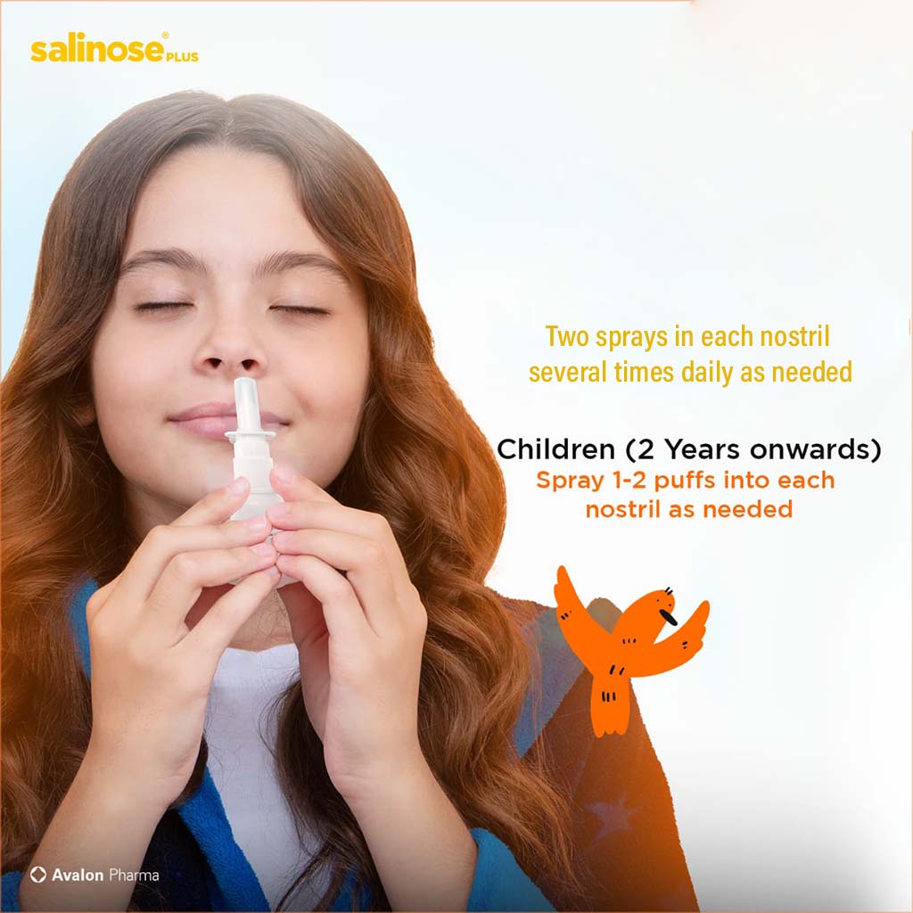Avalon Salinose Plus Isotonic Nasal Spray For Adults & Children 20ml