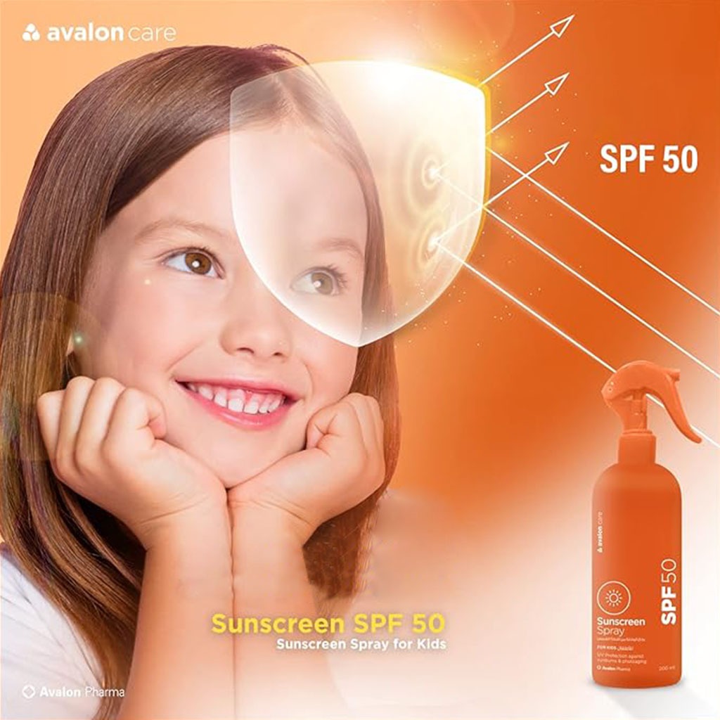 Avalon Care Kids Sunscreen Spray SPF50 200ml
