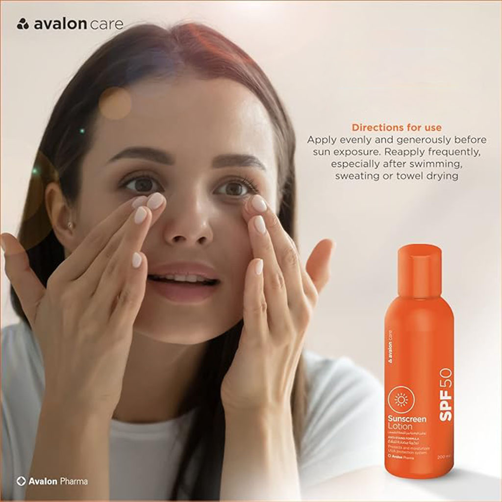 Avalon Care SPF 50 Sunscreen Lotion 200ml