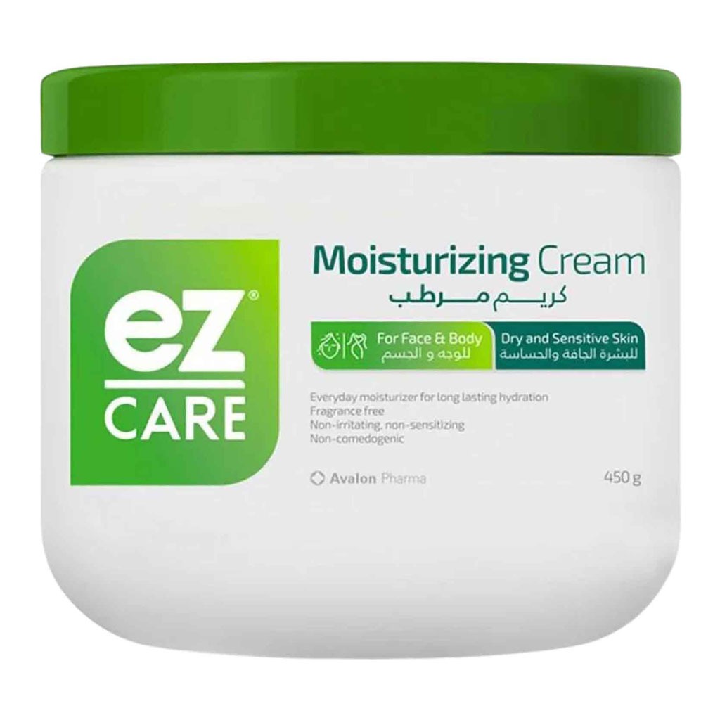 Avalon Ez Care Moisturizing Cream, Face & Body Moisturizer For Dry & Sensitive Skin 450g