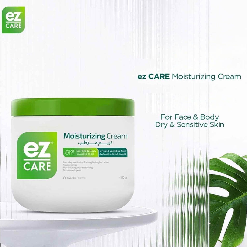 Avalon Ez Care Moisturizing Cream, Face & Body Moisturizer For Dry & Sensitive Skin 450g