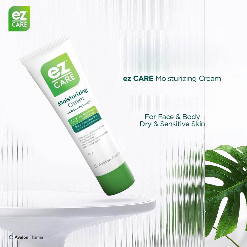 Avalon Ez Care Moisturizing Cream, Face & Body Moisturizer For Dry & Sensitive Skin 100g