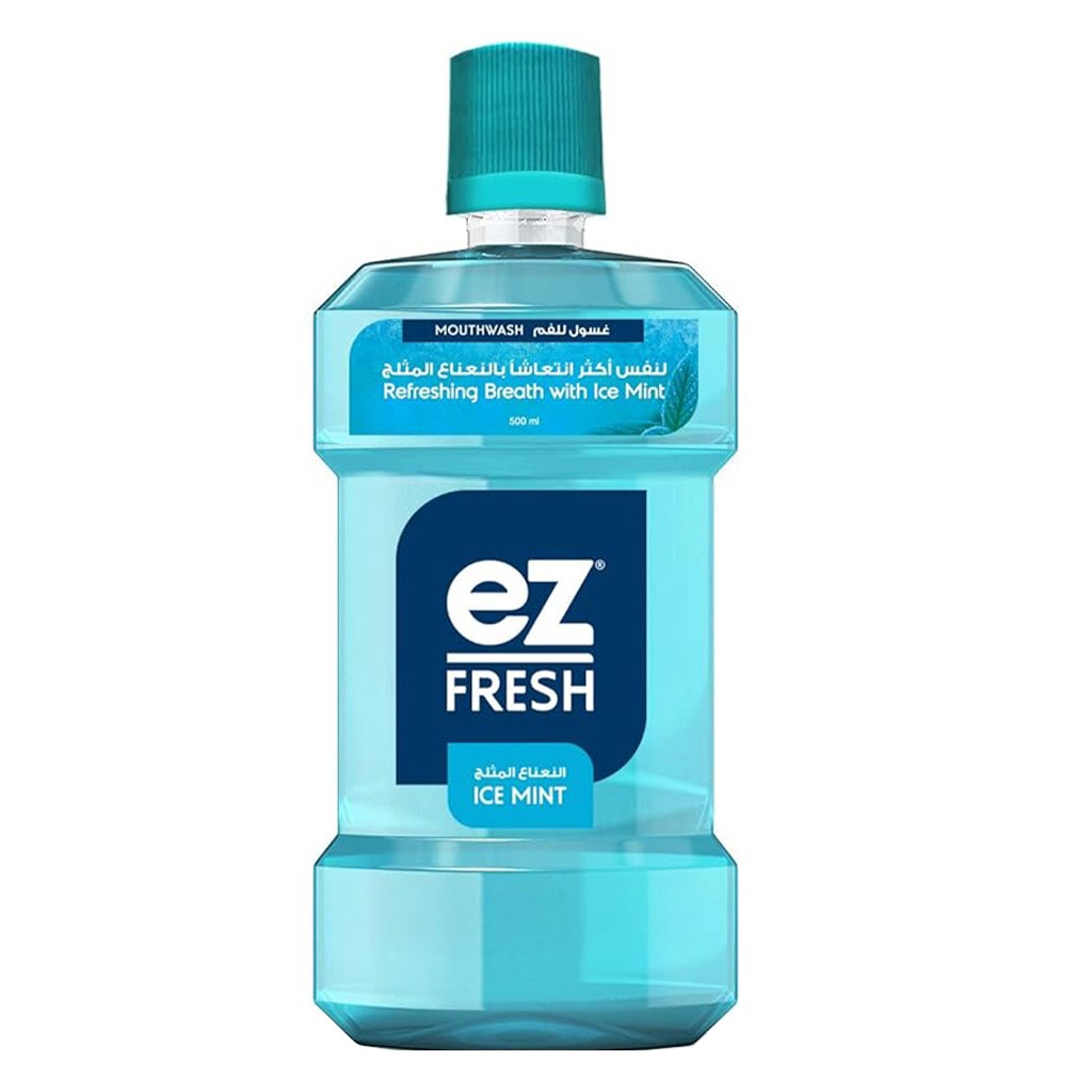 Avalon Ez Fresh Mouthwash With Ice Mint For Refreshing Breath 500ml 