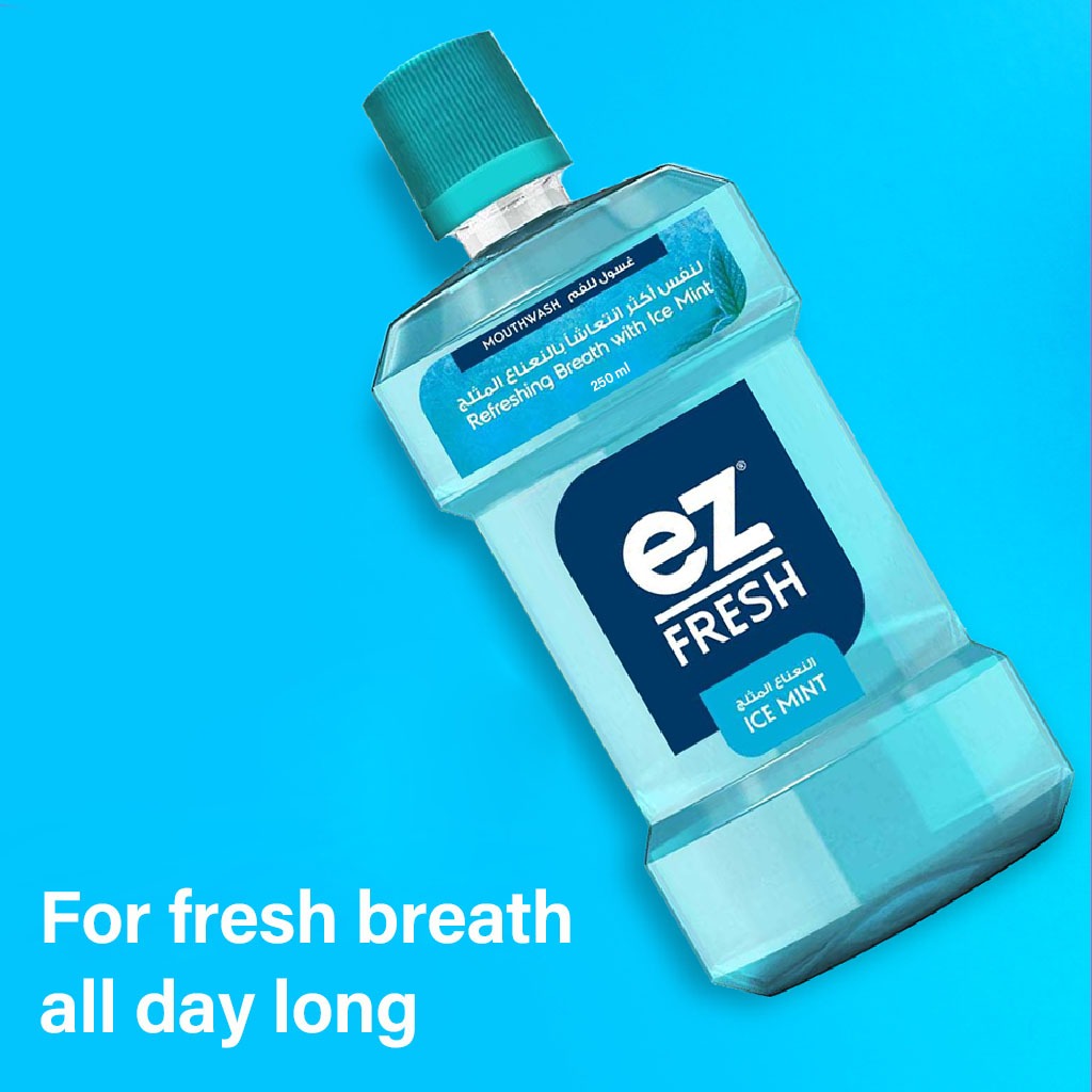 Avalon Ez Fresh Mouthwash With Ice Mint For Refreshing Breath 250ml 