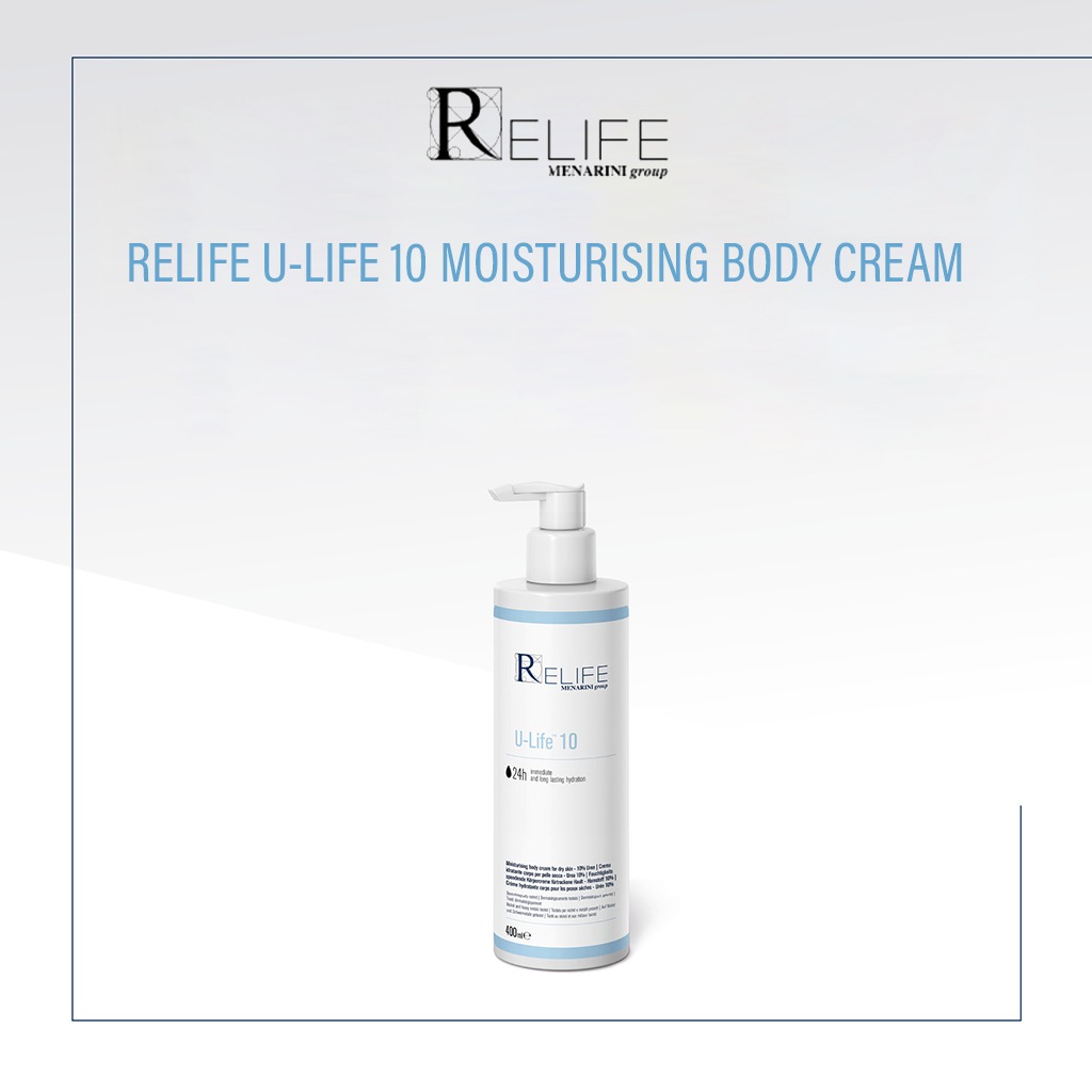 Relife U-Life 10 Moisturising Body Cream With 10% Urea For Dry Skin 400ml