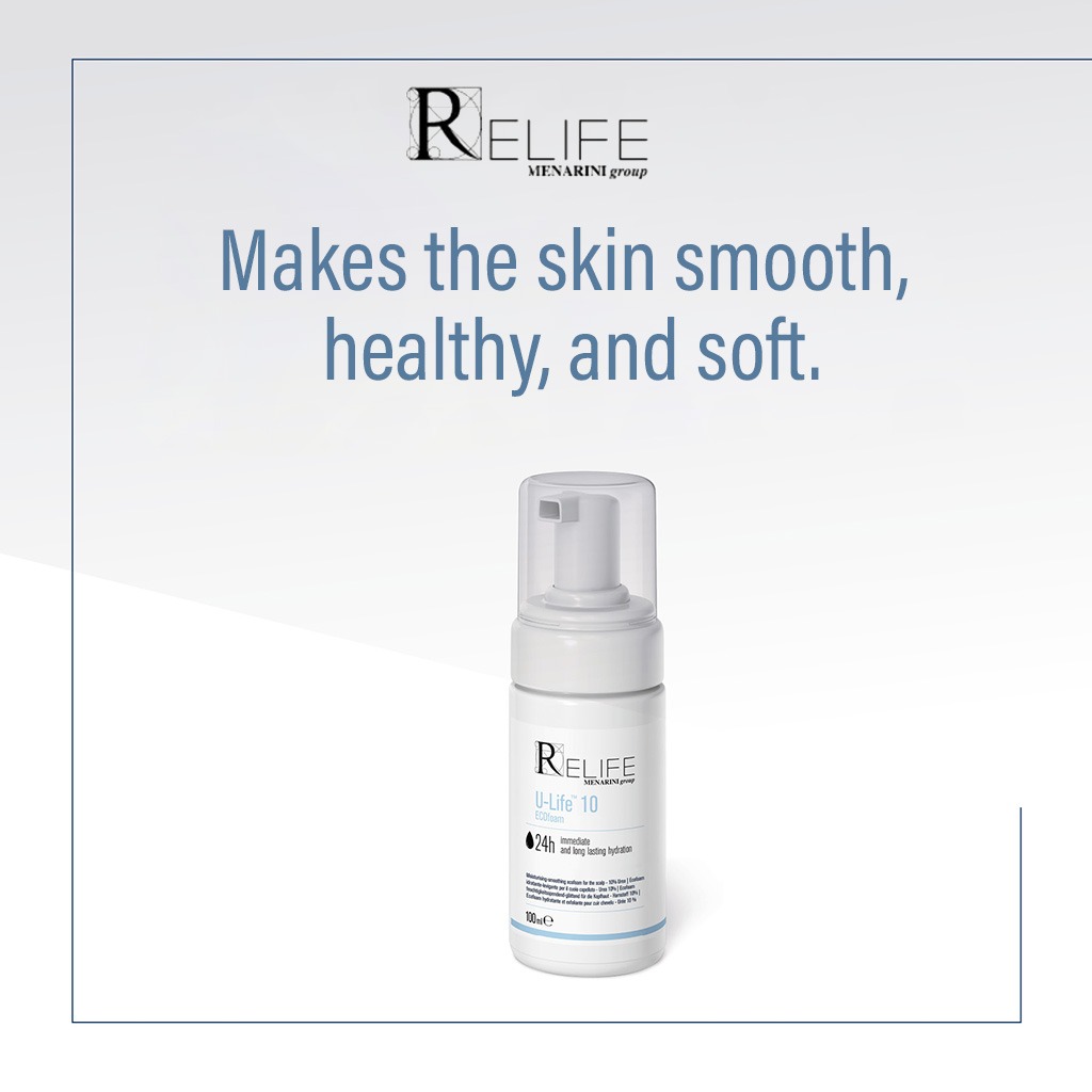 Relife U-Life 10 Moisturizing & Smoothing Ecofoam With 10% Urea For Dry & Flaky Scalp 100ml 