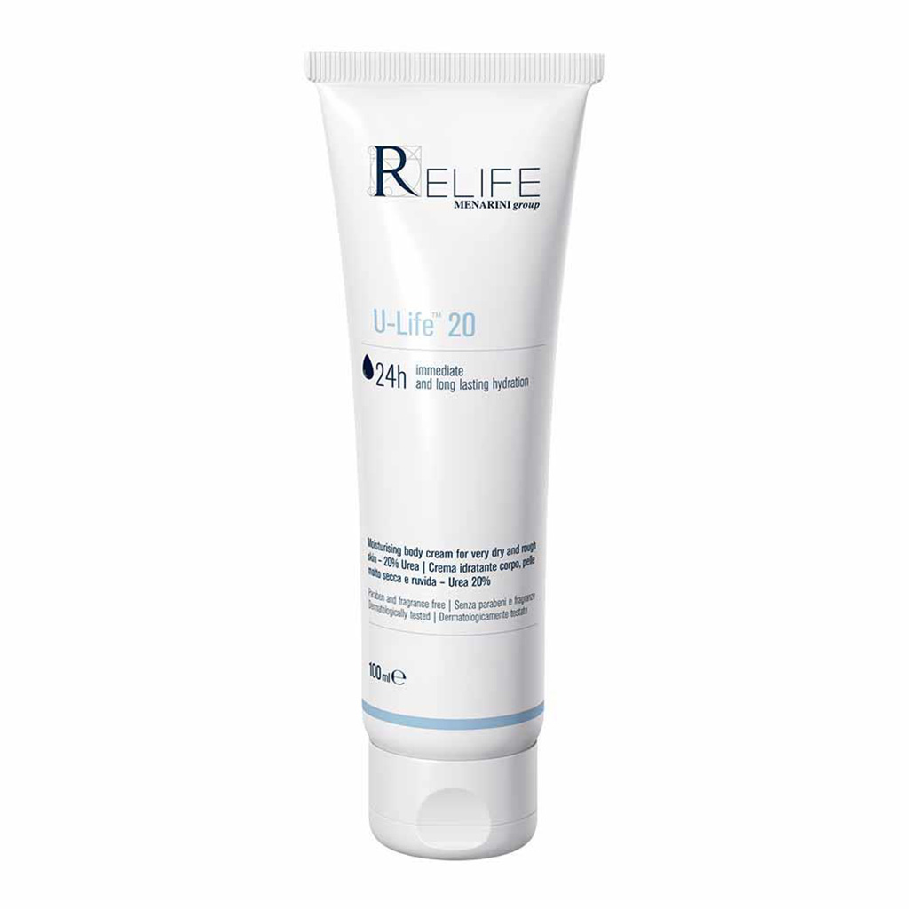 Relife U-Life 20 Moisturising Body Cream With 20% Urea For Very Dry & Rough Skin 100ml