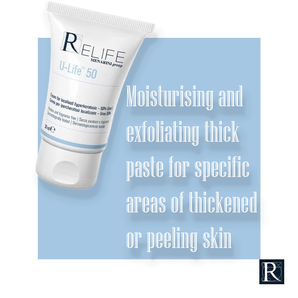 Relife U-Life 50 Cream With 50% Urea For Localised Thickened Skin 30ml 