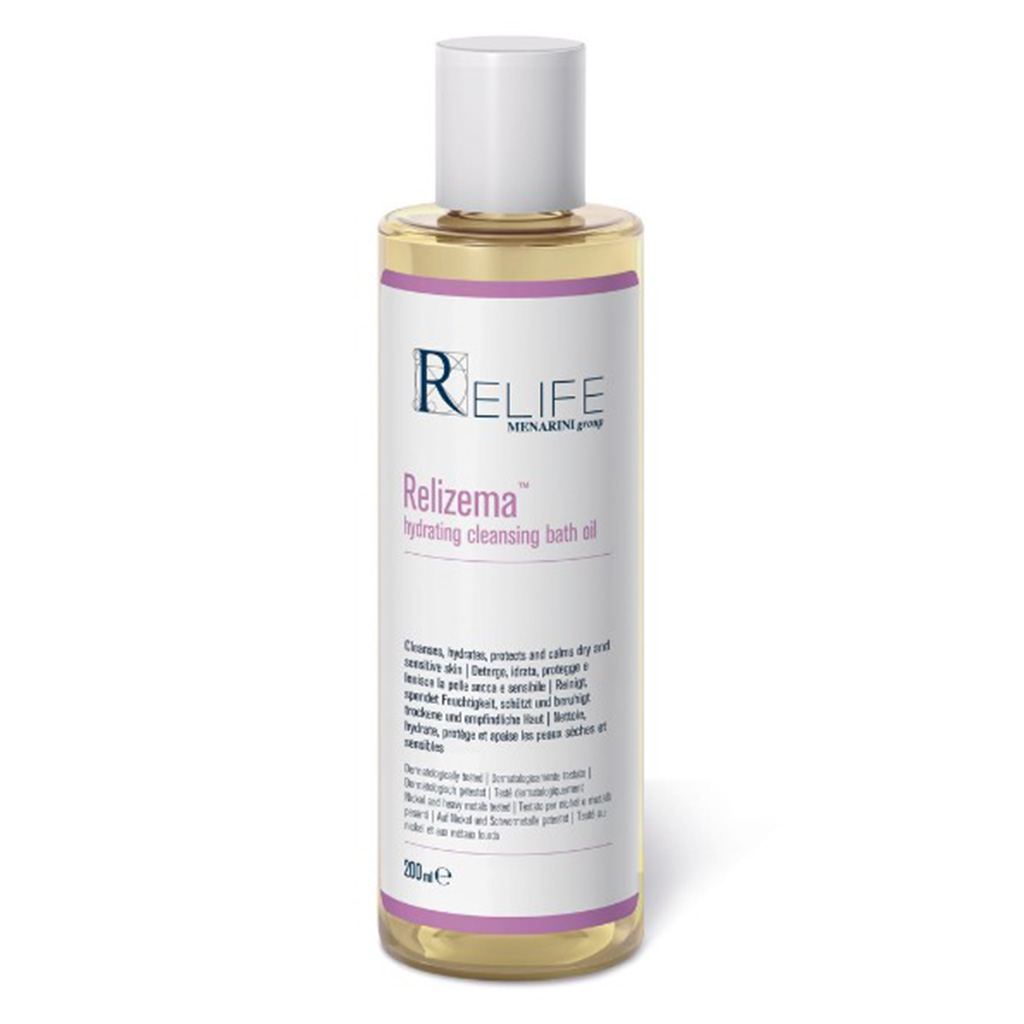 Relife Relizema Hydrating Cleansing Bath Oil For Dry & Sensitive Skin 200ml