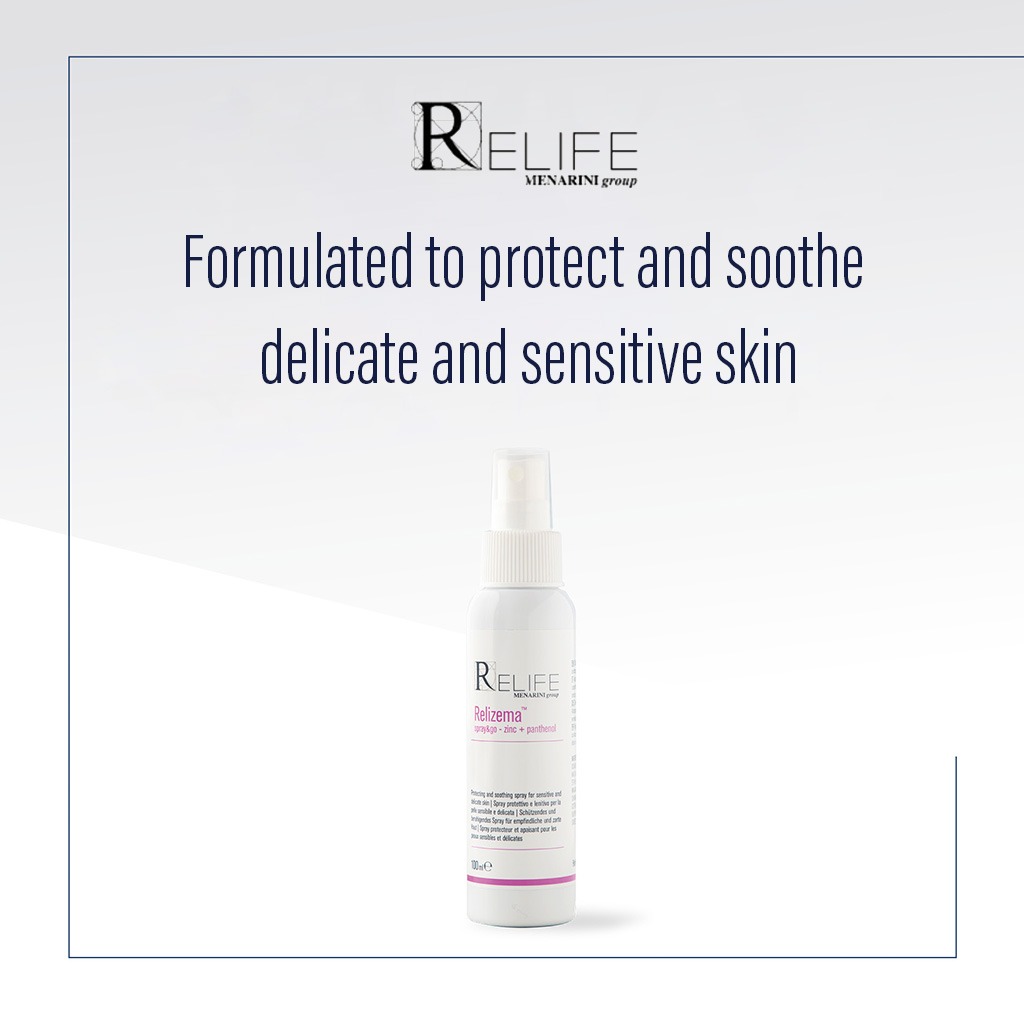 Relife Relizema Anti Redness Spray & Go With Zinc & Panthenol For Sensitive Skin 100ml