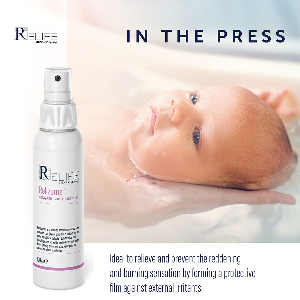 Relife Relizema Anti Redness Spray & Go With Zinc & Panthenol For Sensitive Skin 100ml