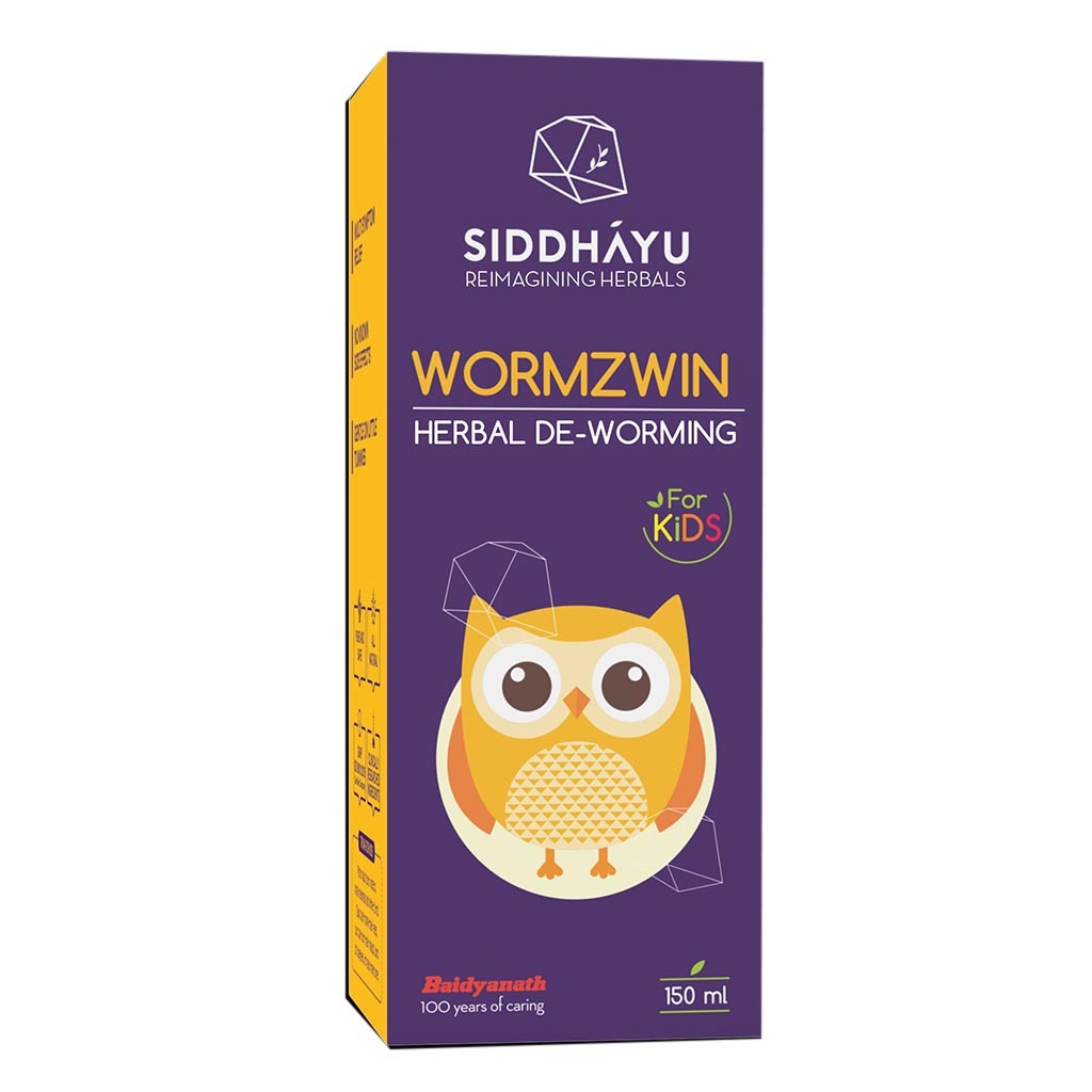 Siddhayu Wormzwin Herbal Deworming Fruit Flavored Syrup For Kids 150ml