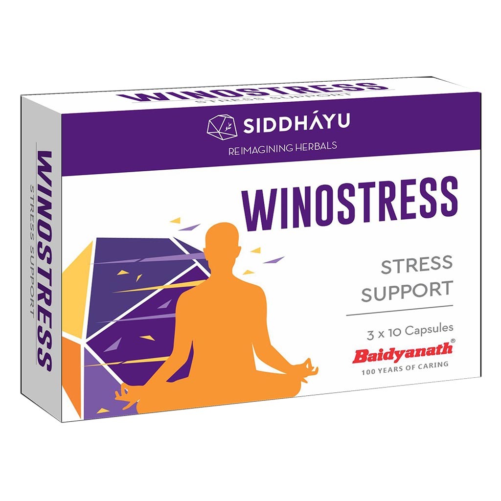 Siddhayu Winostress Capsules For Stress Management, Pack of 30's