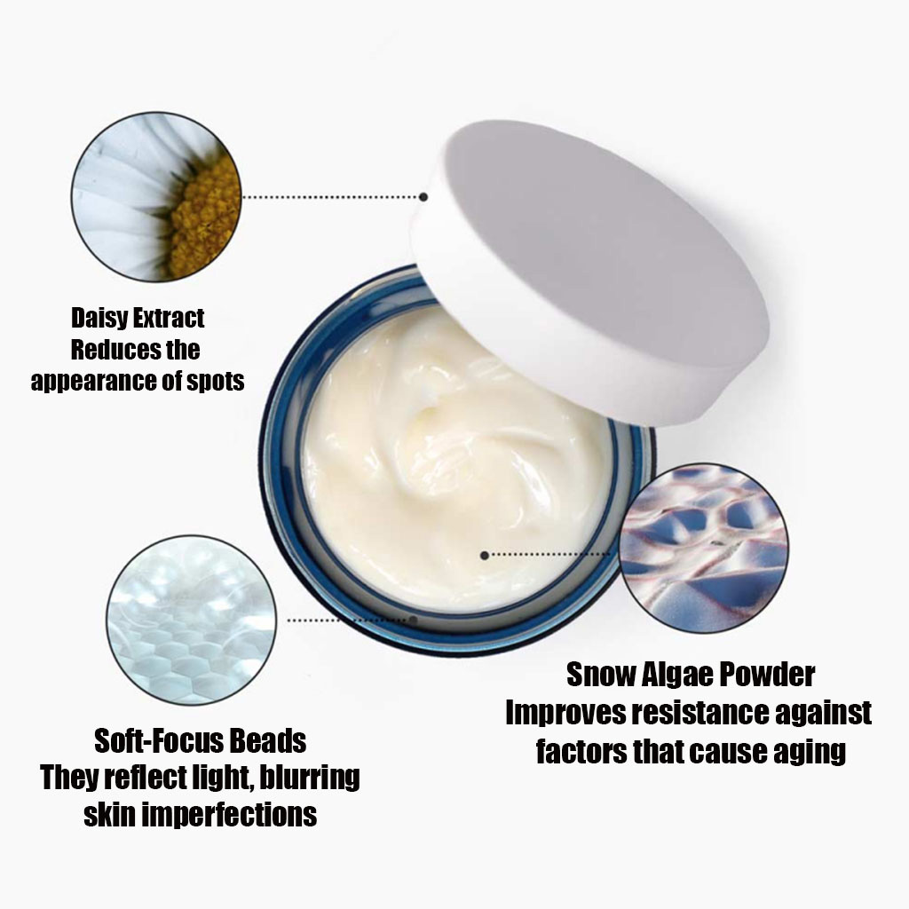 LaCabine Anti-Aging Reviving Elixir Facial Cream With Snow Algae, Shea Butter & Anti-Pollution Shield For All Skin Types 50ml