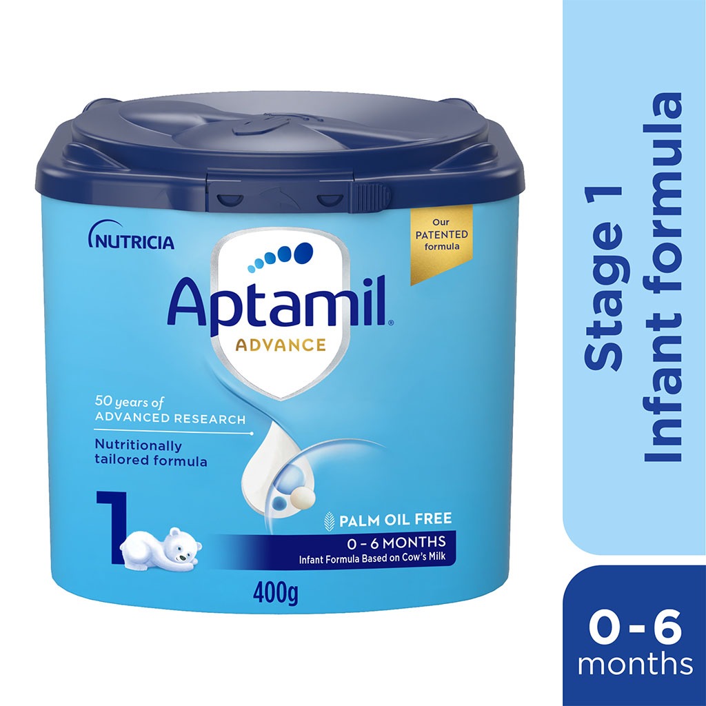 Aptamil Advance Stage 1 Palm Oil Free Baby Milk Formula For 0 To 6 Months 400g 