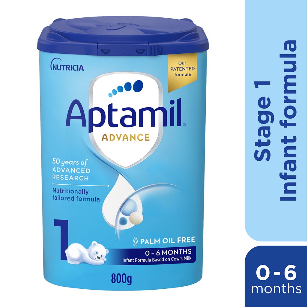 Aptamil Advance Stage 1 Palm Oil Free Baby Milk Formula For 0 To 6 Months 800g 