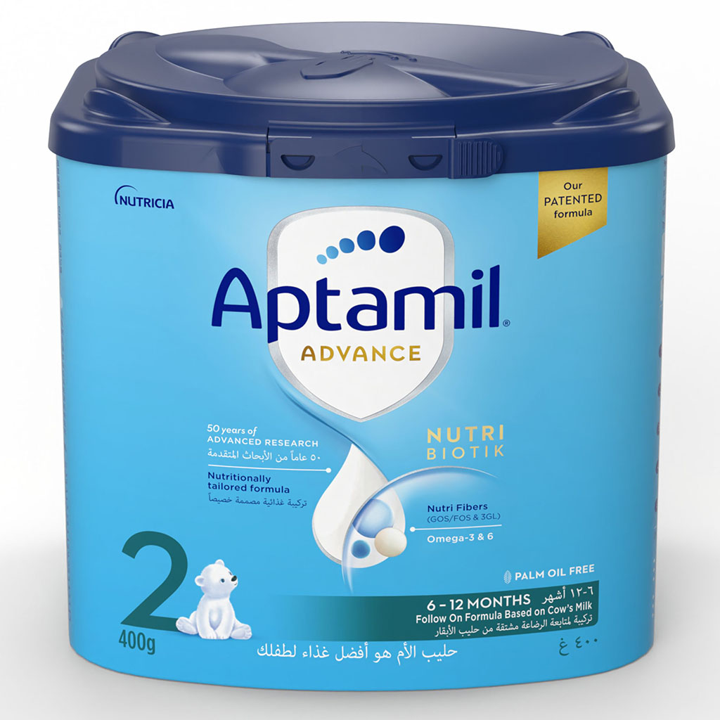Aptamil Advance Stage 2 Palm Oil Free Infant Milk Formula For 6 To 12 Months 400g 