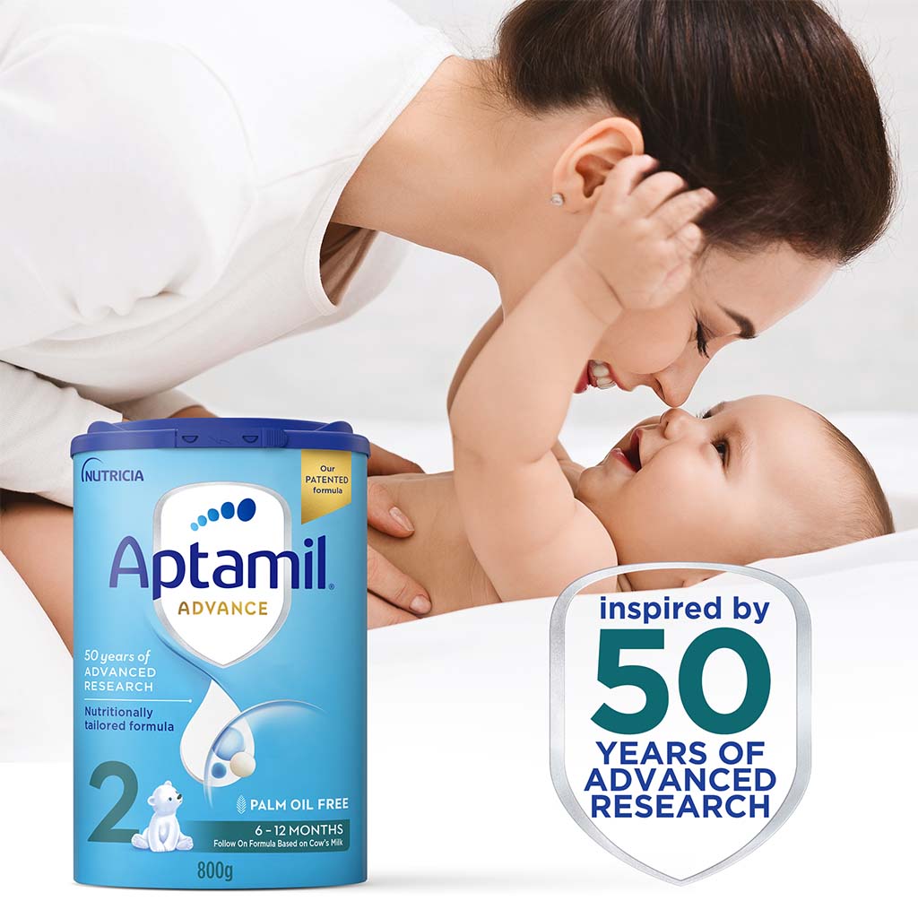 Aptamil Advance Stage 2 Palm Oil Free Infant Milk Formula For 6 To 12 Months 800g 
