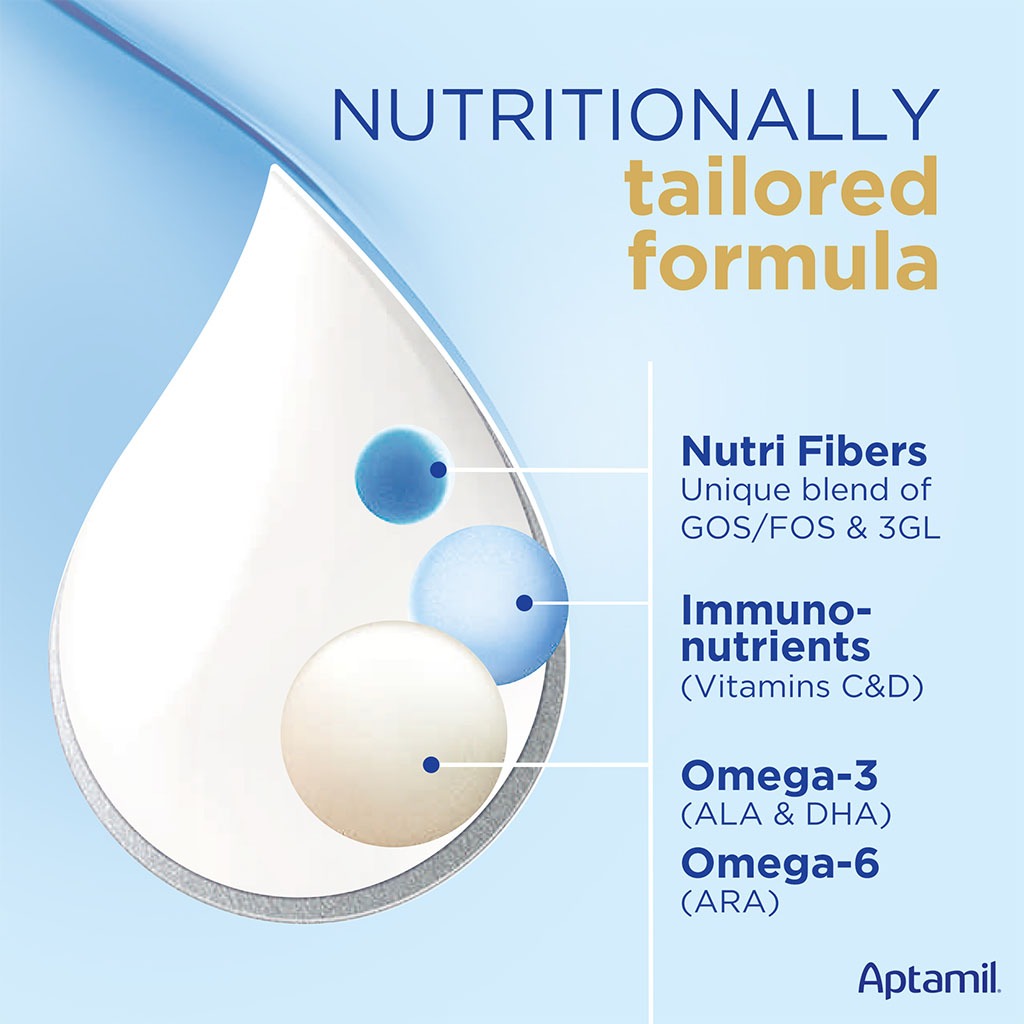 Aptamil Advance Junior Stage 3 Palm Oil Free Toddlers Milk Formula For 1 To 3 Years 1200g 