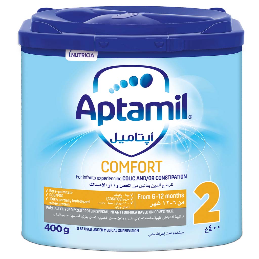Aptamil Comfort Stage 2 Infant Milk Formula For 6 To 12 Months With Colic & Constipation 400g