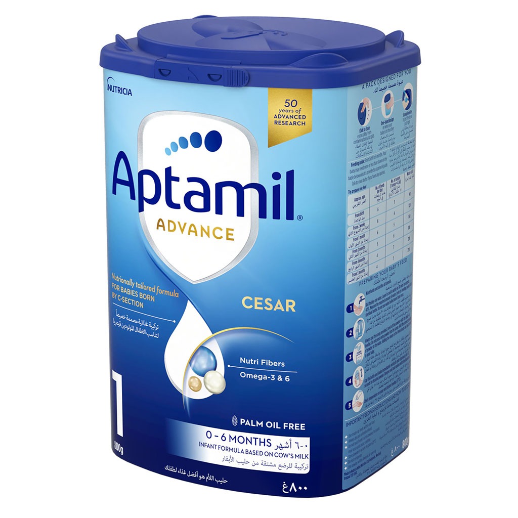 Aptamil Care Stage 1 Palm Oil Free C-Section Born Baby Milk Formula For 0 To 6 Months 800g 