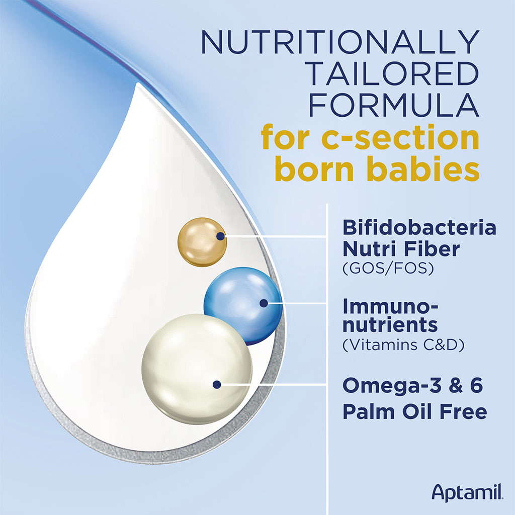 Aptamil Care Stage 1 Palm Oil Free C-Section Born Infant Milk Formula For 6 To 12 Months 800g 