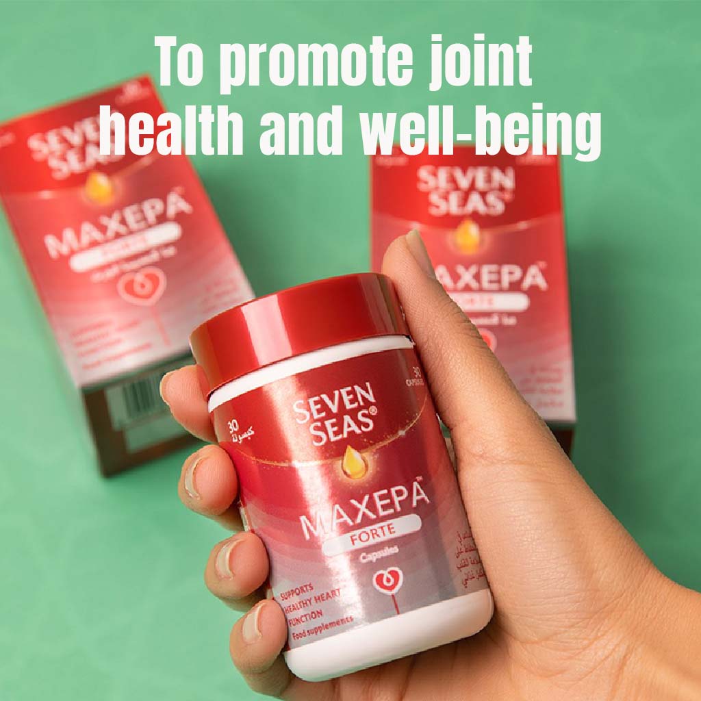 Seven Seas Maxepa Forte With 640mg Omega 3 Fish Oil Capsules For Healthy Heart Function, Pack of 30's