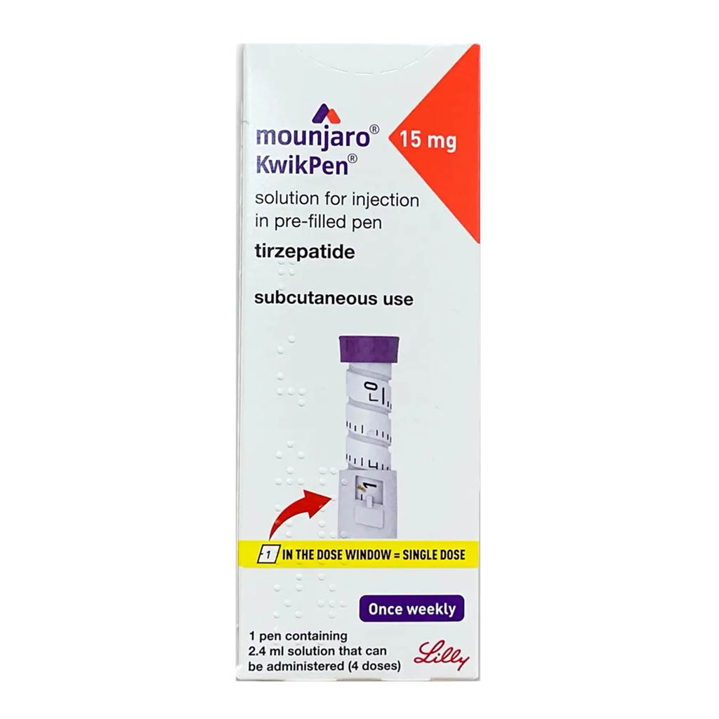 Mounjaro Kwikpen 15mg Pre-Filled Pen 0.6ml - 4 Doses
