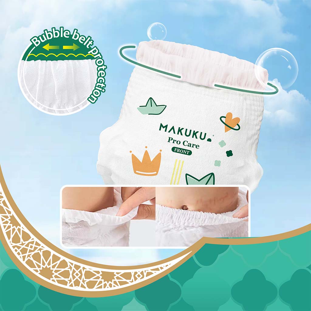 Makuku Pro Care Premium Baby Diaper Pants, Size 3, Medium For 6 To 11Kg, Pack of 48’s