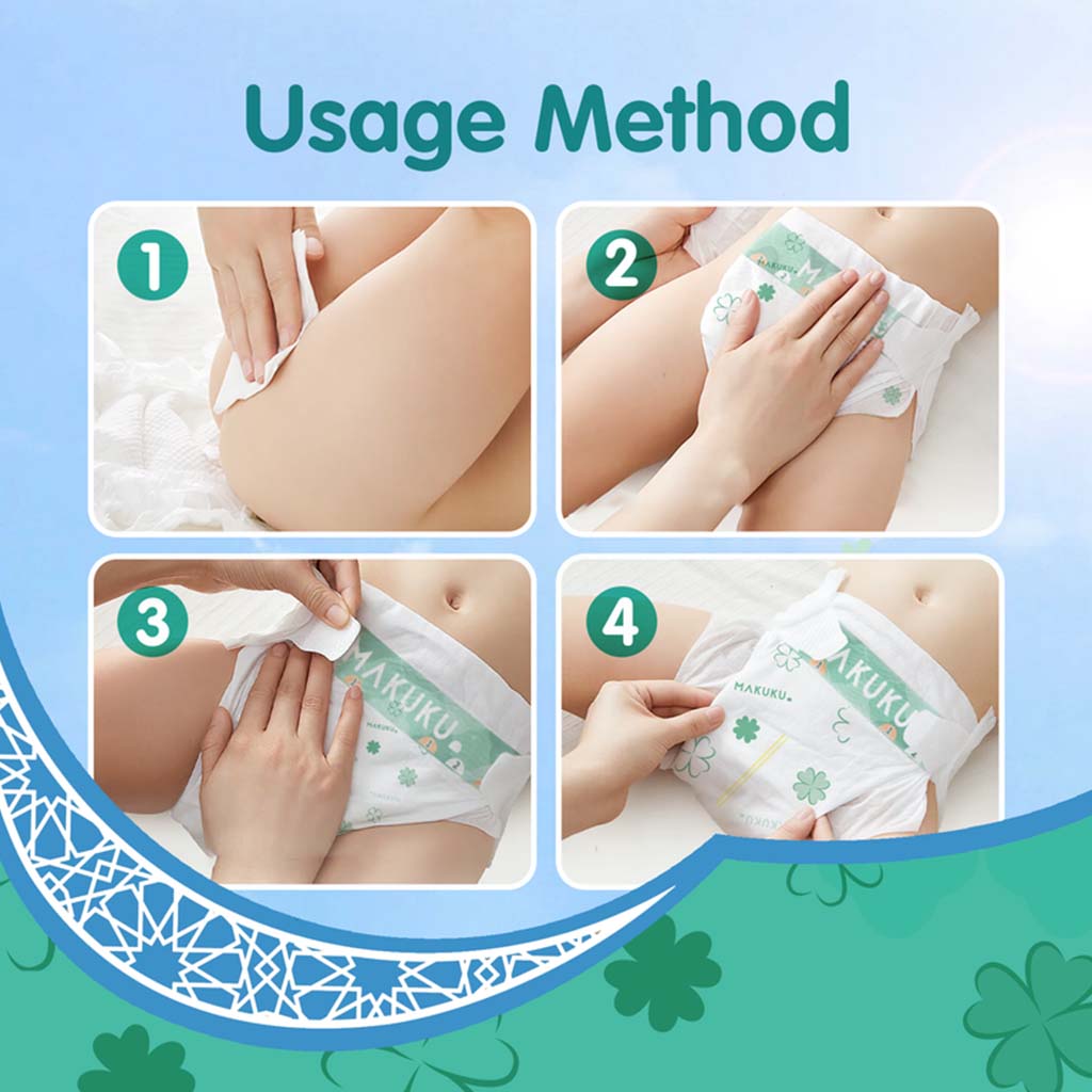 Makuku Daily Care Tape Baby Diapers, Size 3, Medium For 6 To 11Kg, VALUE PACK of 36’s