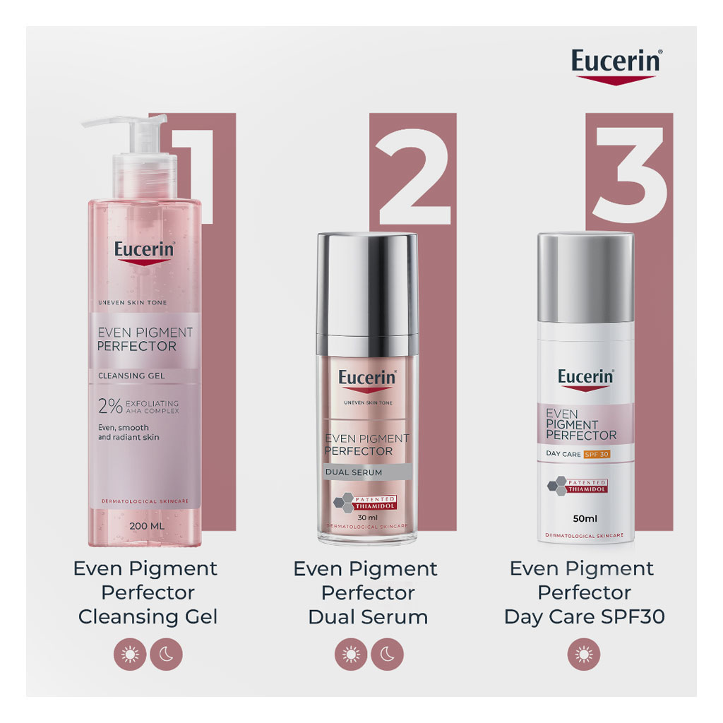 Eucerin Even Pigment Perfector Dual Hyperpigmentation Serum 30ml + Eucerin Sun Pigment Control Sunscreen SPF50+ Sun Fluid 50ml - PROMO PACK