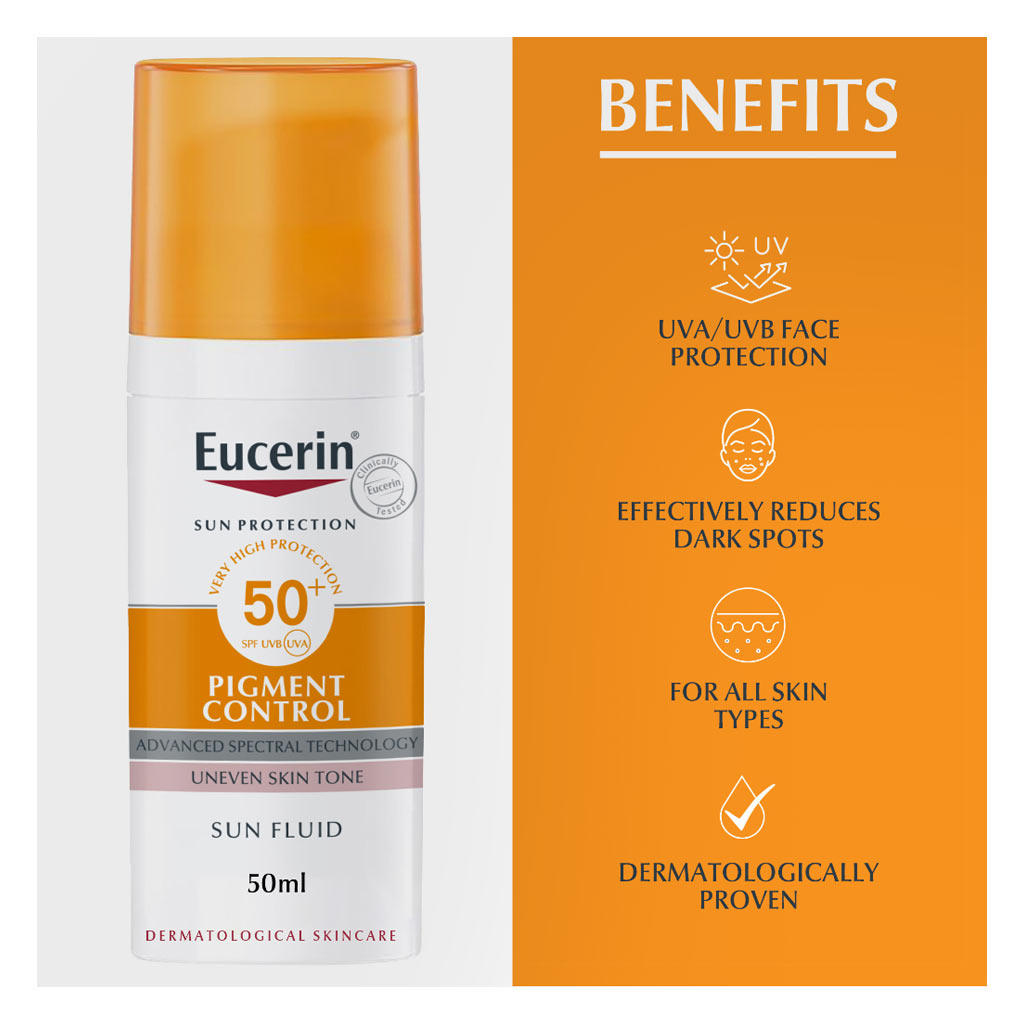 Eucerin Even Pigment Perfector Dual Hyperpigmentation Serum 30ml + Eucerin Sun Pigment Control Sunscreen SPF50+ Sun Fluid 50ml - PROMO PACK
