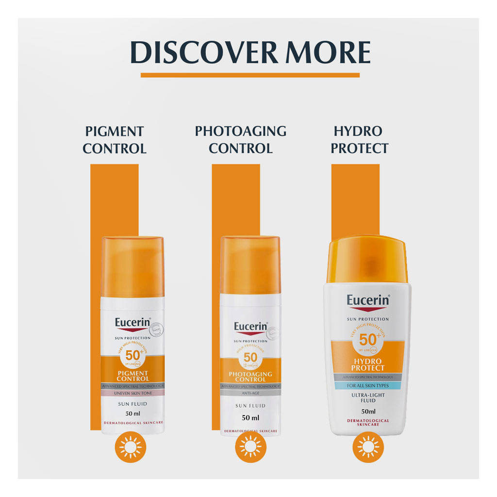Eucerin Sun Oil Control Dry Touch SPF50+ Sunscreen Gel Cream 50ml - PROMO PACK of 2's -Buy 1 & Get 2nd At Half Price