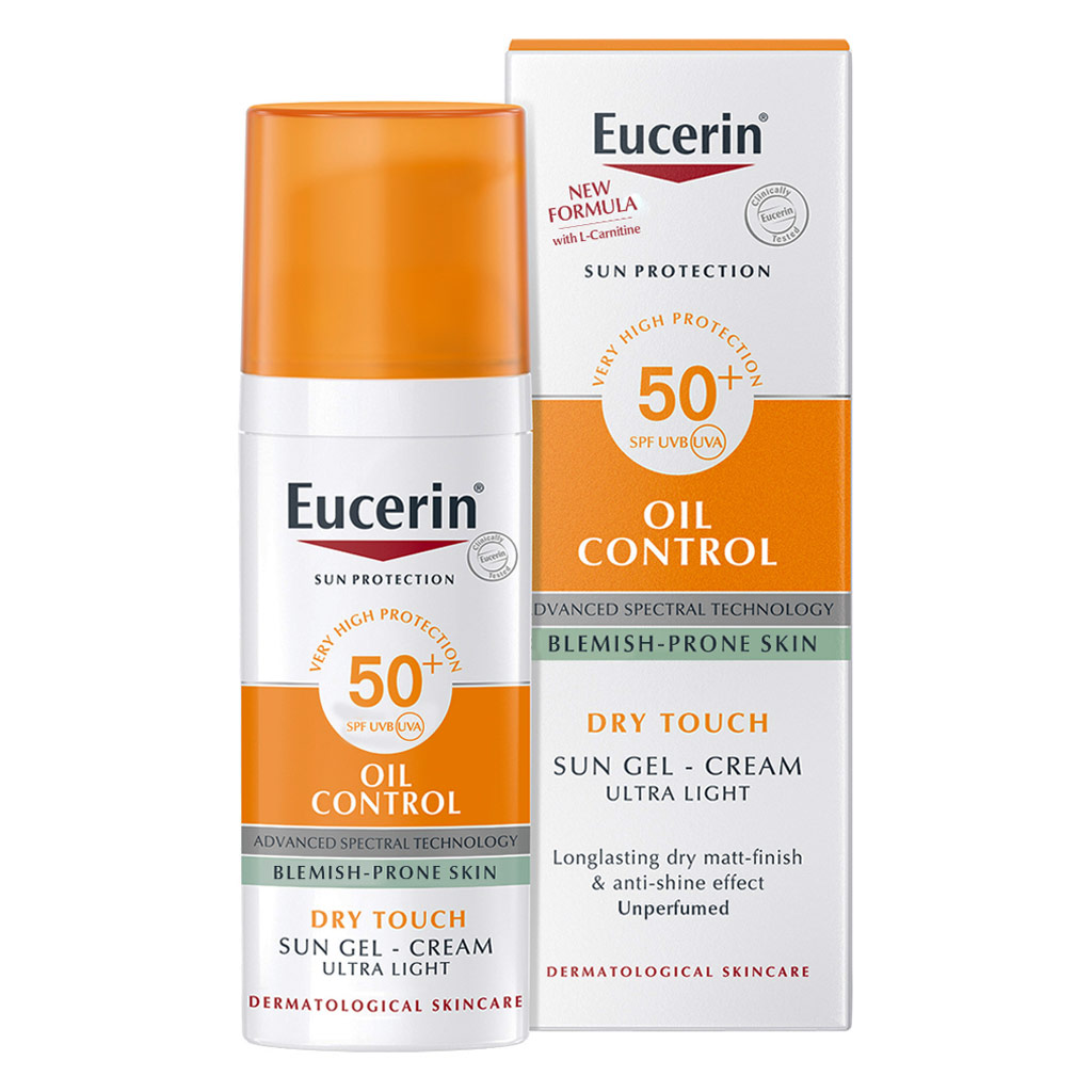 Eucerin Sun Oil Control Dry Touch SPF50+ Sunscreen Gel Cream 50ml - PROMO PACK of 2's -Buy 1 & Get 2nd At Half Price