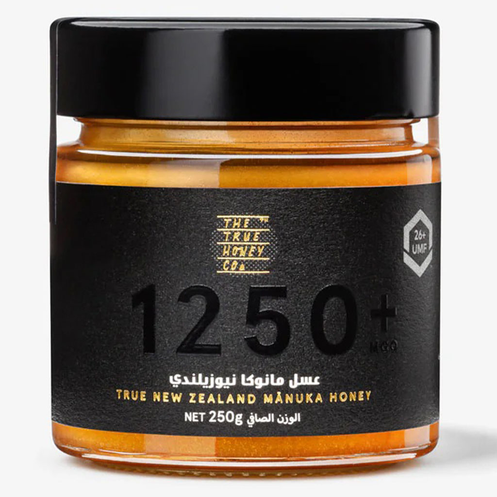 The True Honey Co Manuka Honey 1250+ MGO & 26+ UMF 250g