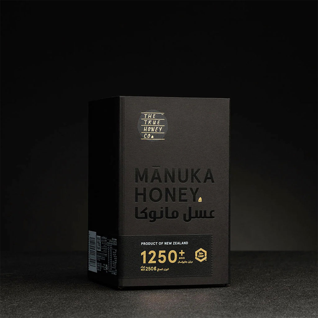 The True Honey Co Manuka Honey 1250+ MGO & 26+ UMF 250g
