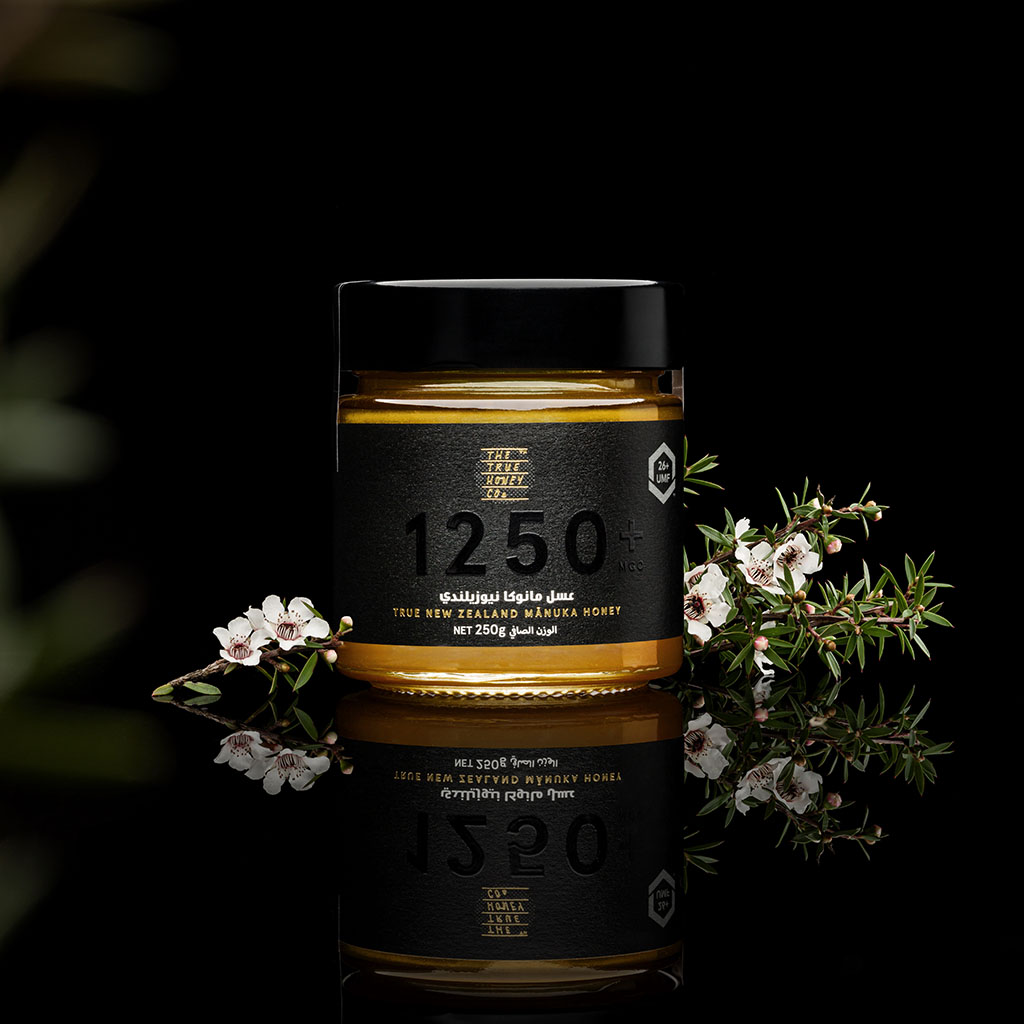 The True Honey Co Manuka Honey 1250+ MGO & 26+ UMF 250g