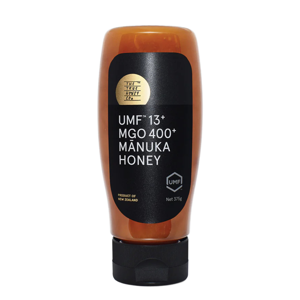The True Honey Co Manuka Honey 400+ MGO & 13+ UMF Easy Squeeze Bottle 375g