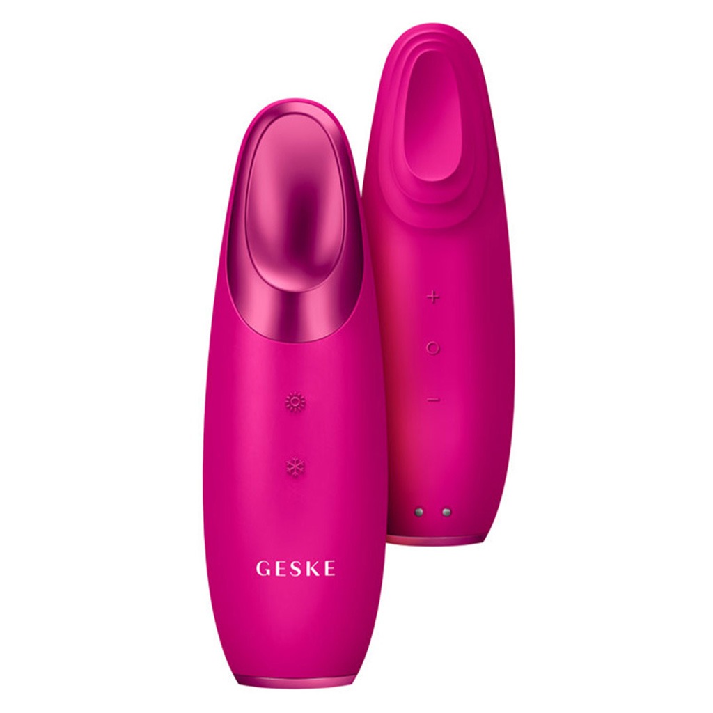 Geske SmartAppGuided 6-in-1 Warm & Cool Eye Energizer For Under-Eye Puffiness In Magenta Color 