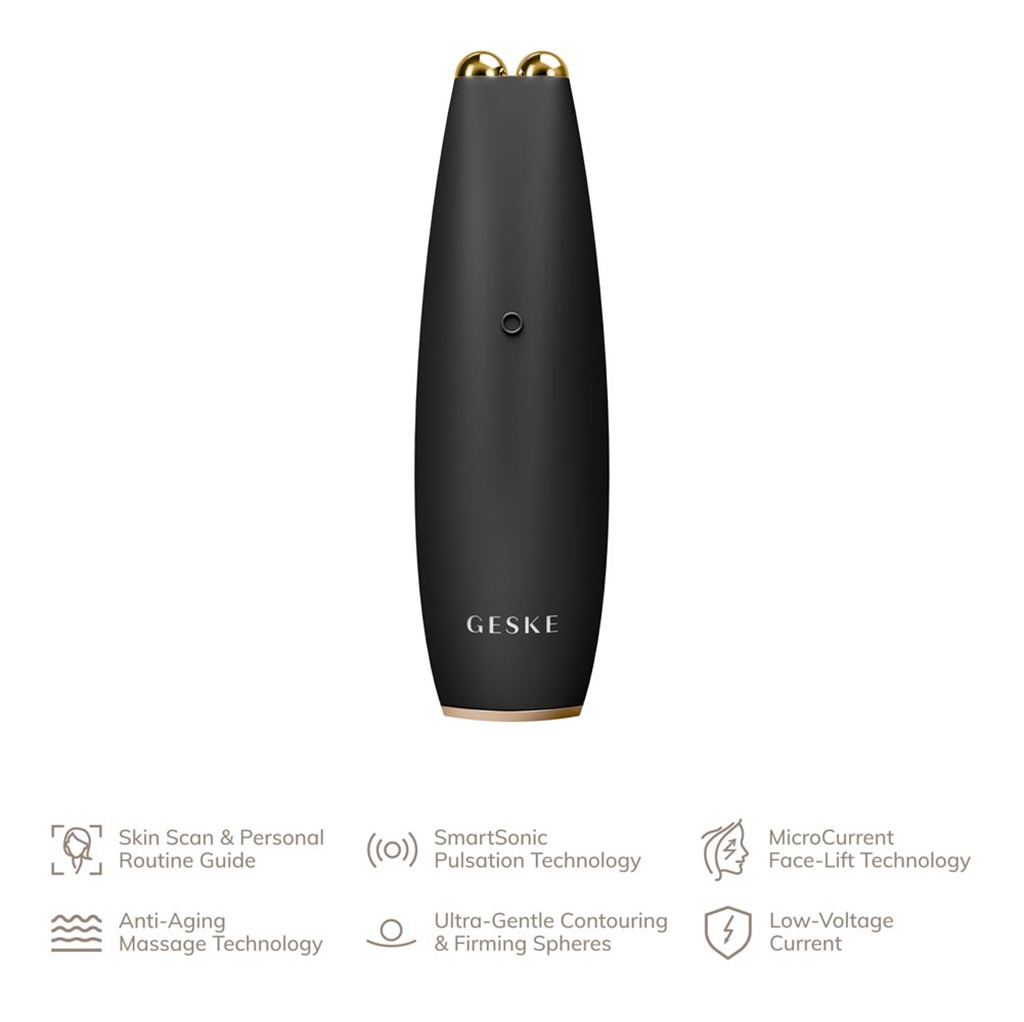 Geske SmartAppGuided 6-in-1 Micro-Current Face-Lift Pen For Fine Lines & Wrinkles In Gray Color 