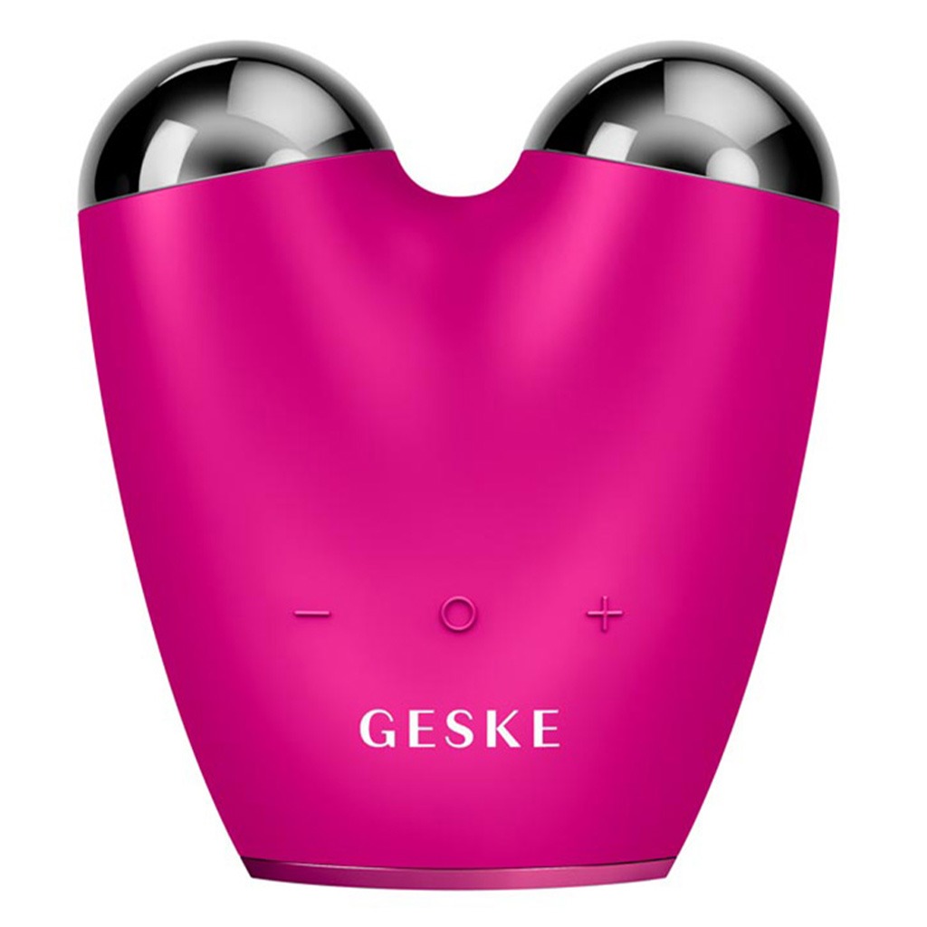 Geske SmartAppGuided 6-in-1 MicroCurrent Face Lifter In Magenta Color 