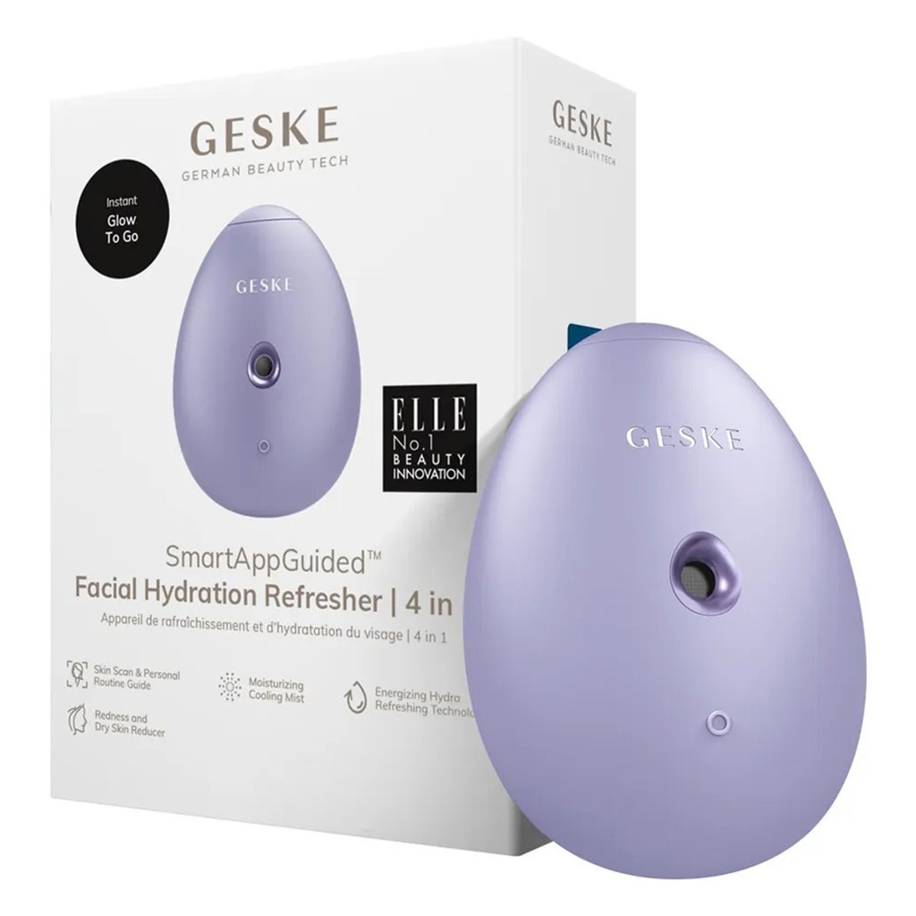 Geske SmartAppGuided 4-in-1 Facial Hydration Refresher In Purple Color 